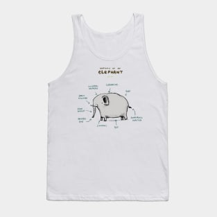 Anatomy of an Elephant Tank Top